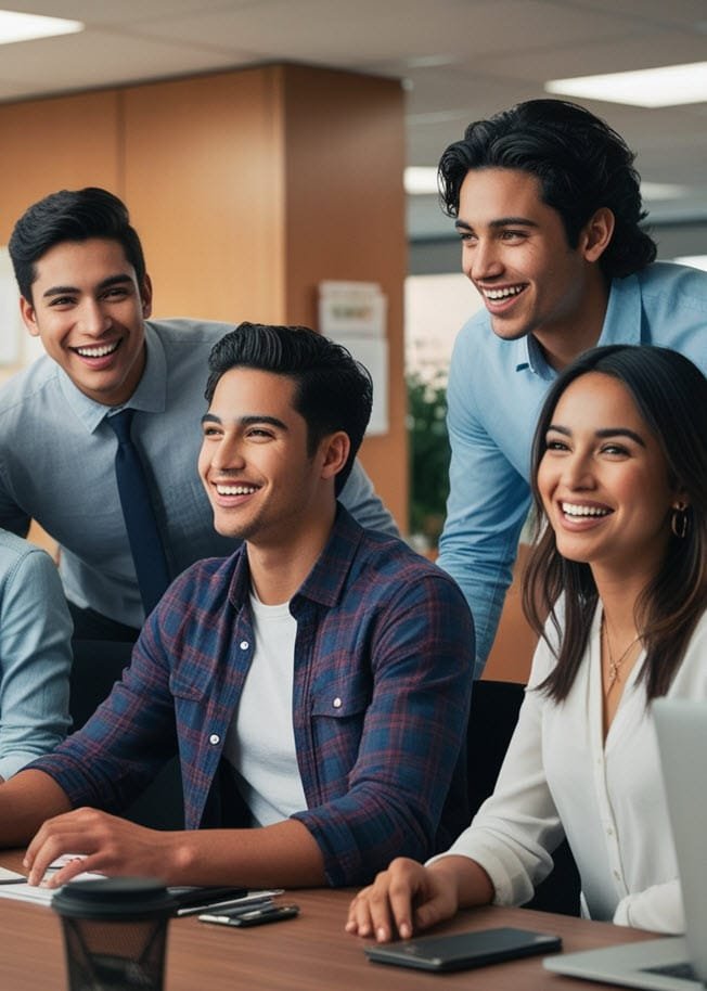 latinos trabajando juntos